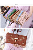 Women Wallet Leather Card Coin Holder Money Clip Long Phone Clutch Photo High Quality Photo Fashion Cash Pocket Female Purse