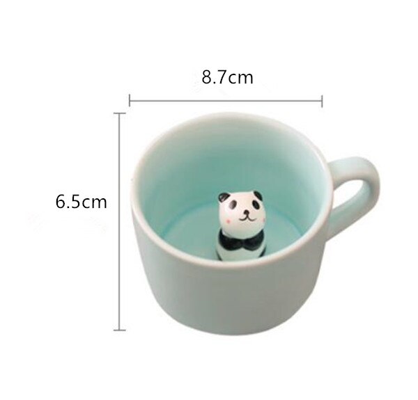 New Arrive Creative Cartoon Ceramic Mugs Cute Animal Coffee Milk Tea Cup 220ml Novelty Birthday Gifts Mugs Secondary image