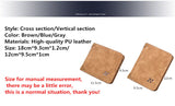 New Vintage High quality PU leather clutch male leather Wholesale ultra-thin fashion casual men's wallet clam