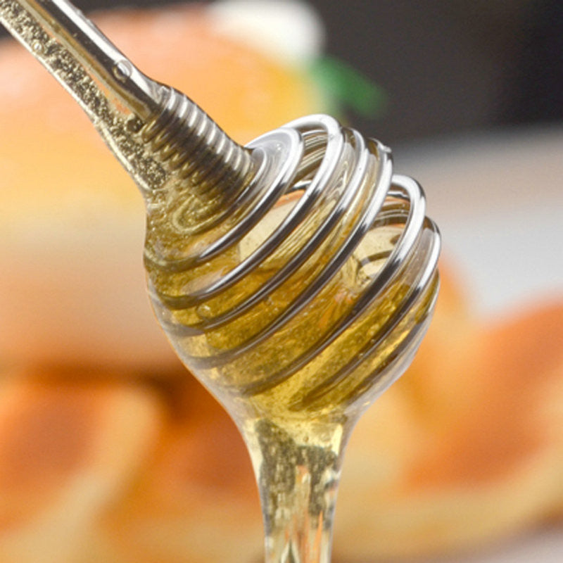 New arrival High Quality Long Handle Stainless steel Honey Bee Stirring Liquid Muddler Juicer Mixer Egg Blender