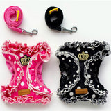 Lovely Cute Small dog Harness Pet Cat Dog Collar For Small Chihuahua Leash Lead Set Dog Vest Pet Harness