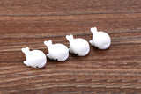 XBJ040 Artificial White Dolphin fairy garden mini gnomes moss terrariums resin crafts figurines for garden decoration