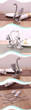 CJ104 Swan Dinnerware sets 7pcs/set wedding party fruit tableware set dinnerware sets