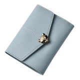 Tri-fold fashion wallet multi-card female purse High-quality PU leather Card & ID Holders women's handbags