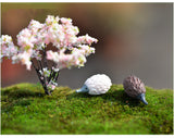 XBJ135 Mini 8pcs Color hedgehog decoration supplies moss micro landscape deco  Garden deco Creative handicrafts