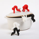 Multifunction 2 PCS/lot Spoon Rests Pot Clips silicone prevents spill soup overflowing cooking Gadgets tools