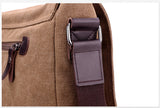Canvas Leather Crossbody Bag Men Military Army Vintage Bags Shoulder Bag Casual Travel school Bags For Teenagers sac a dos bolsa