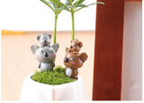 XBJ161 Mini 6pcs Mother and son koala decoration supplies moss micro landscape deco  Garden deco Creative handicrafts