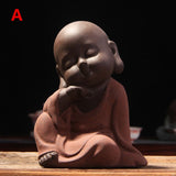 CJ278 Factory Outlets Lovely Buddha Tea Pet Monk Sand Tea Pet High Qulity Purple Tea Pet Tea Set Fitting Hand Decoration