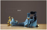 European Resin Drunk Deer Wine Rack Livingroom Office Wine Bottle shelf Home Furnishing Decoration Modern Wine Holder Crafts
