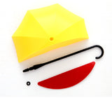 3Pcs/set Umbrella Shaped Dual Use Key Hanger Rack Creative Kitchen Bathroom Wall Decorative Holder Accessories Tools