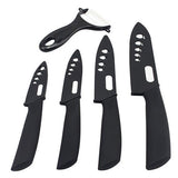 Brand top quality kitchen knife ceramic knife 3" 4" 5" 6" inch + peeler + Transparent Acrylic Stand kitchen set