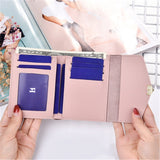 Tri-fold fashion wallet multi-card female purse High-quality PU leather Card & ID Holders women's handbags