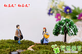 1pair Moss micro landscape decoration Left to right Couple decoration Multi-meat combination potted Small ornaments