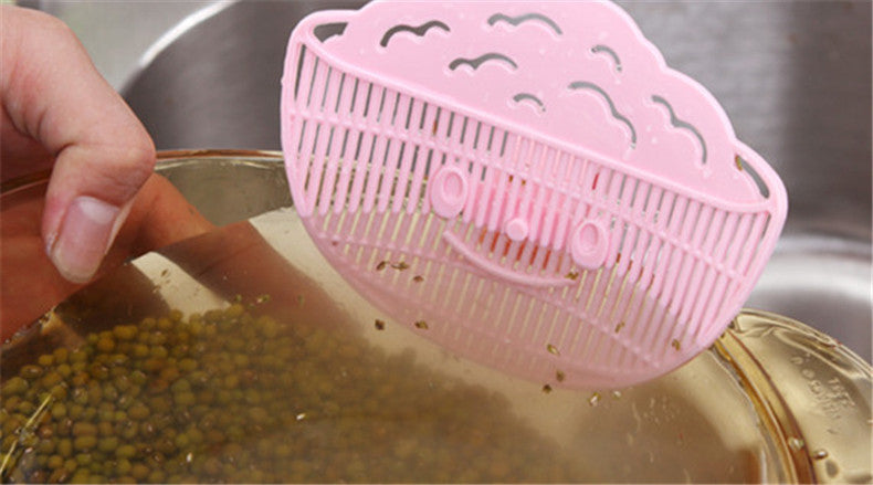 Leaf Shape Rice Wash Sieve Beans Peas strainer Cleaning colander Gadget Rice Washing Device kitchen cooking tools