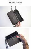 Women's Purse High Quality PU Leather Women's Wallet Zipper Bag Vintage Female Wallet Purse Fashion Card Holder Phone Bag