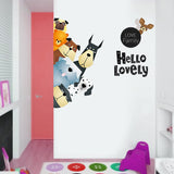 Cute Cartoon Animal Letters DIY Removable Wall Sticker