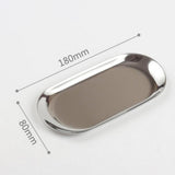 New Colorful Metal Storage Tray Gold Oval Dotted Fruit Plate Small Items Jewelry Display Tray Mirror