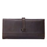 Long business and leisure hand holding High-quality cow leather multi-card purse Genuine Leather men's wallet