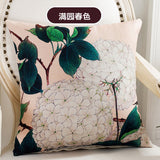 BZ126 Luxury Cushion Cover Pillow Case Home Textiles supplies American Country Flowers Birds decorative throw pillows chair seat