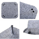 1PC Fabric Felt Desktop Sundries Storage Tray Wearable and Durable Foldable use for Office Livingroom Coffee Table Storage Items