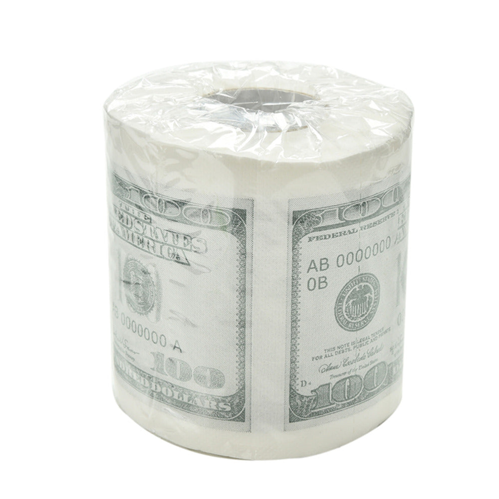 1Hundred Dollar Bill Printed Toilet Paper America US Dollars Tissue Novelty Funny $100 TP Main image
