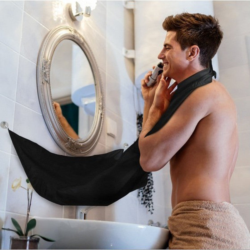 Pongee Beard Care Shave Apron Bib Trimmer Facial Hair Cape Sink Color Random Main image