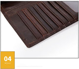 Long business and leisure hand holding High-quality cow leather multi-card purse Genuine Leather men's wallet