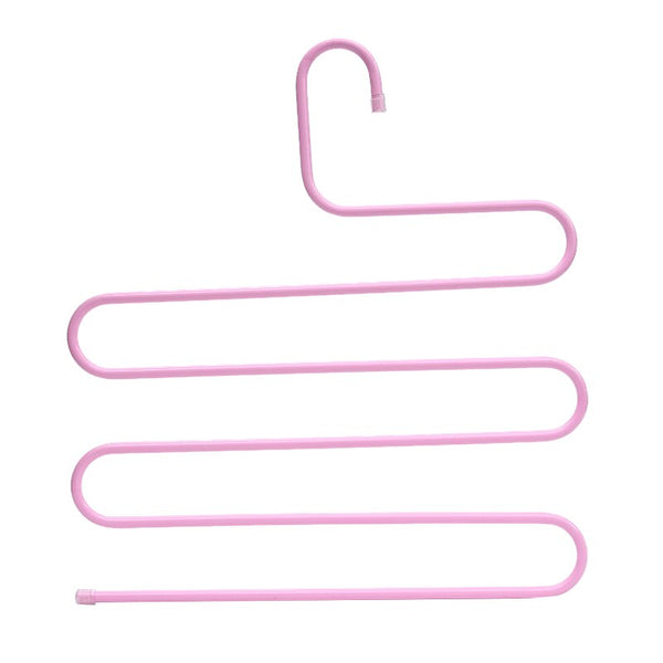 Multilayer Fish Bone Shape Stainless Steel Clothing Storage Racks Clothes Hanger Storage Holder Wardrobe Laundry Drying Rack