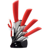 High quality brand Paring Fruit Utility 3" 4" 5" 6" inch + peeler + Acrylic Holder Block Chef Kitchen Ceramic Knife Sets
