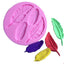 Feather Shape Collection 1 pc Cake Mold Silicone Fondant Soap Chocolate Decoration Mould Candy Jelly 3D Fondant Lace Mold