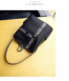 Backpack Female  New Korean Wild School Wind Student Bag Casual Color Letter Backpack Travel Bag