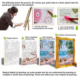 Jungle Lodge Deep Mountain Villa DIY Handpainted Oil Painting Digital Painting by numbers oil paintings chinese scroll paintings