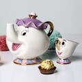 New Cartoon Teapot Mug Mrs Potts Chip Tea Pot Cup One Set Lovely Gift