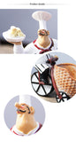 Creative Resin Chef Wine Rack Craft Figurine Wine Stand Cook Wine Bottle Holder Home Wine Ornament Shelf Racks for Restaurant