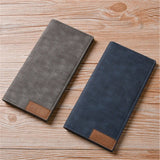 Fashion buttons ultra-thin young High quality PU clutch leather Multi-functional soft leather men's wallet
