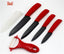 Top quality Gifts Zirconia black blade black handle 3" 4" 5" 6" inch + Peeler + covers ceramic kitchen knife set