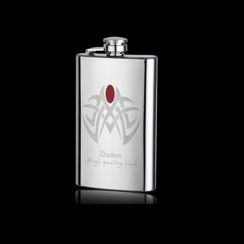 NEW 5 styles Creative Mirror drawing Stainless steel Flagon my Liquor Whisky Alcohol vodka Hip Flask Portable outdoor wine pot