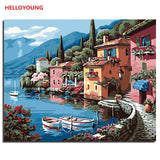 Gold Coast DIY Handpainted Oil Painting Digital Painting by numbers oil paintings chinese scroll paintings Home Decoration