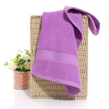 HELLOYOUNG Solid Color 130g Soft Cotton Face Towel For Adults Thick Bathroom Super Absorbent Towel 34x74cm