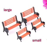 XBJ041 Park bench 1 pc child seat recliner moss micro landscape ornaments and more meat and more meat jewelry Creative Decorat