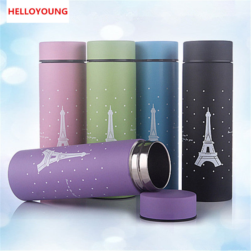 CJ018 Stainless steel Heat insulating bottle Tower Small Straight bottle Creative Water Bottle Portable Drinkware Main image