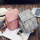 Women's Backpack Shoulder Bag Pu Leather Rucksack Women Bag Fashion Ladies Backpack Mochila Escolar School Bags For Teenagers