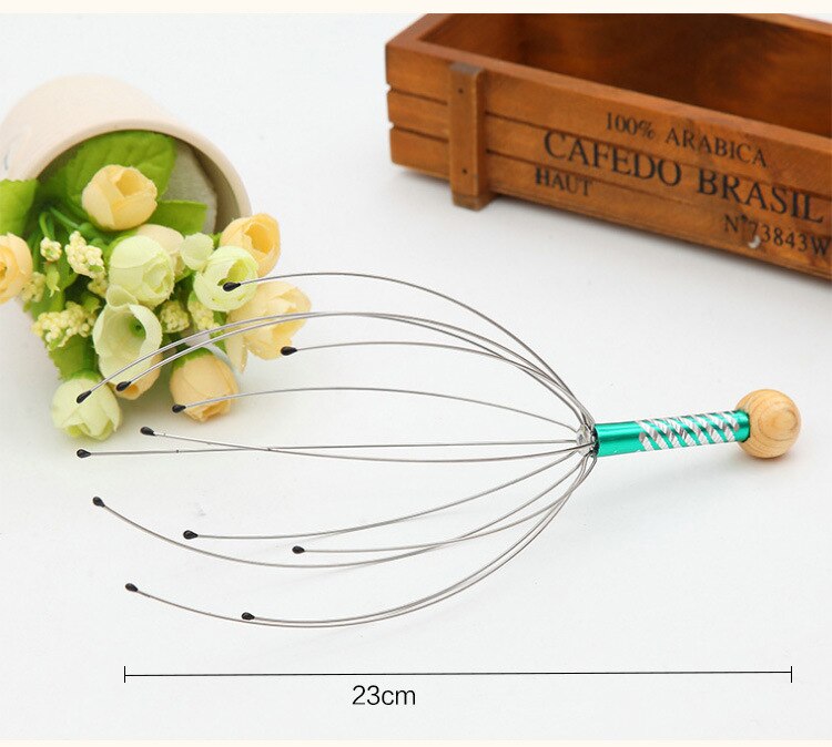 1 PC .anti-stress Scores Of Pains Octopus Head Head Skin Care Neck Relief Stress Relaxing Claw Massage Skin Care Massager C178 Main image