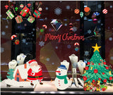 Creative Christmas Day  decorations Wall Stickers Home Decorative Waterproof Wallpapers