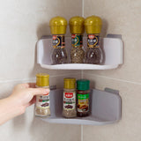 Corner Drain Shelves Bathroom Storage Rack Bathroom Punch-Free Powerful Wall-Mounted Wash Shelf