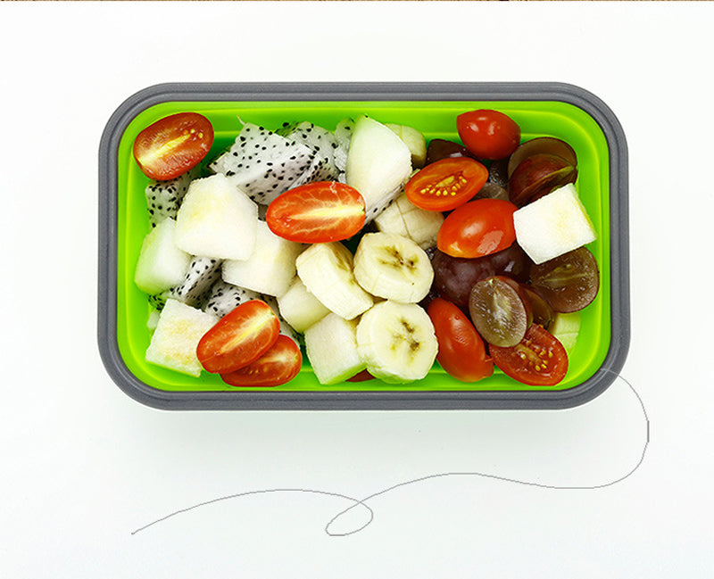 Silicone Folding Bento Box Collapsible Portable Lunch Box for Food Dinnerware Food Container Food Bowl For Children