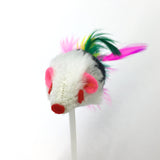 Funny Pet small animals Toys for Cats and dog Feather Mouse Bottom Sucker Kitten Playing Toys Pet Seat Scratch Toy For dog