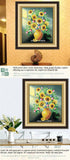 Diamond Mosaic Sunflowers 5D Round Rhinestones DIY Smiling Sunflower Diamond Painting Cross Stitch Diamond Embroidery