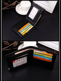 New Long fashion wallet High quality leather PU artificial clutch personality Leisure men's money clamps purse
